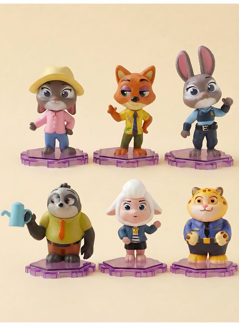 XiaoGiqi تماثيل سلسلة زوتوبيا تماثيل كرتونية أنيقة تماثيل أنمي بضائع الفيلم - Image 1